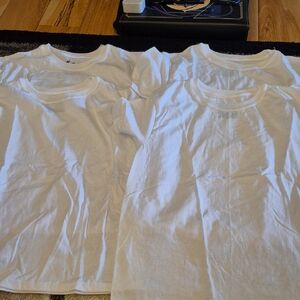 Hanes Kids Classic White Tees